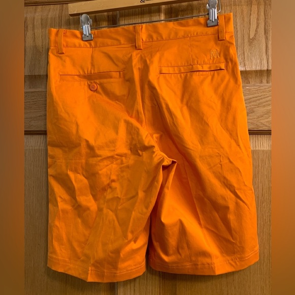 LeSmart Golf Series Stretch Shorts Size 30 Orange Standard Fit Dri Fit NWT - Picture 2 of 4